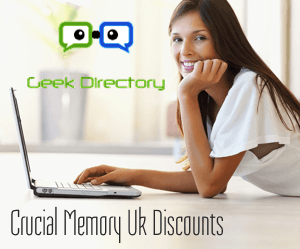 Crucial Memory UK Discounts